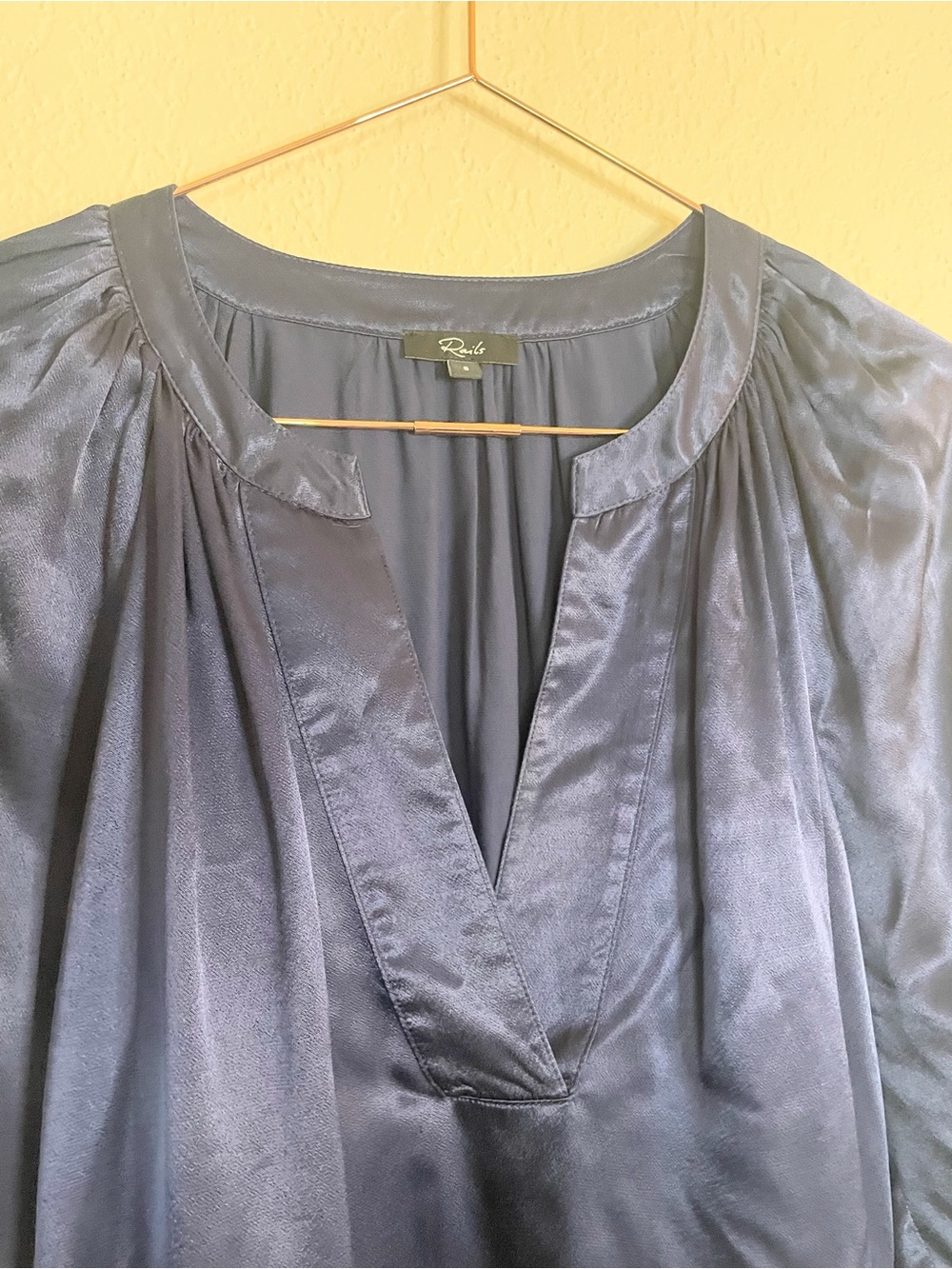 Rails Wynna Navy Long Sleeve Blouse Small - Picture 5 of 9